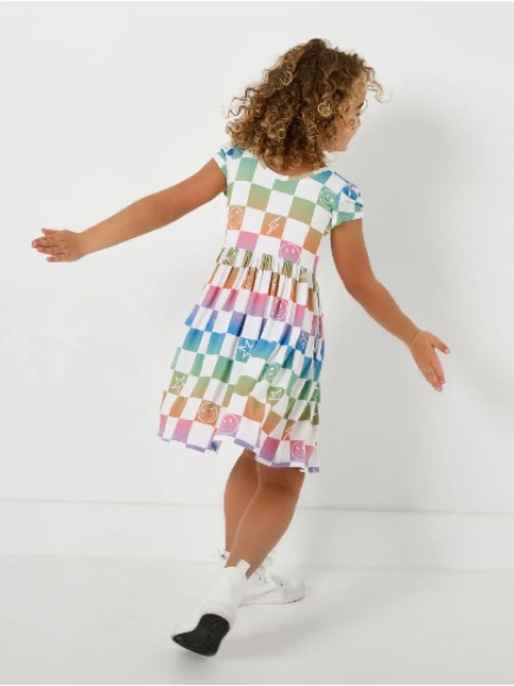 Little Sleepies Ombre Cheery Checks Skater Dress Multi 4T NWT IN PACKAGE